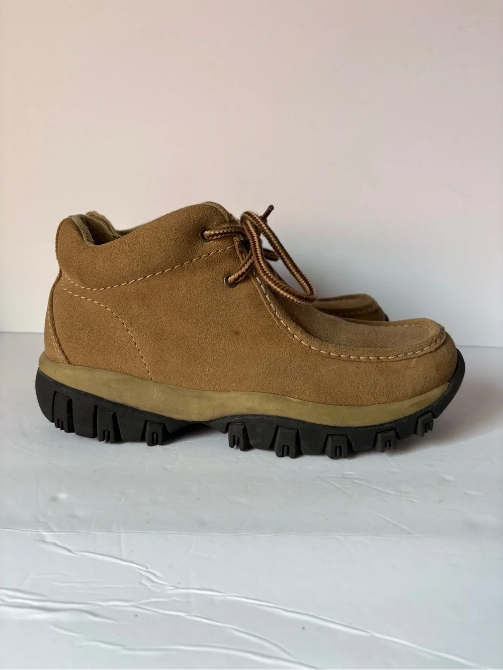Route 66 Men's Brown Suede Lace-Up Rain & Snow Boots size9
